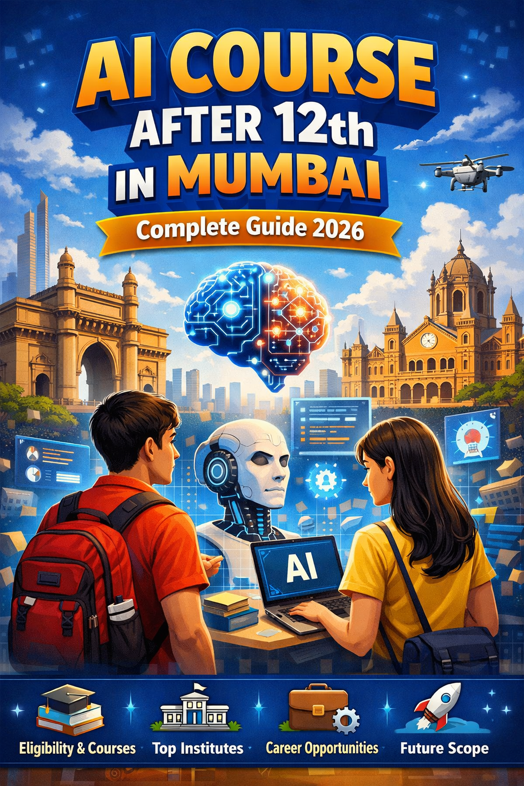 Illustration for: AI Course After 12th in Mumbai – Complete Guide 2026